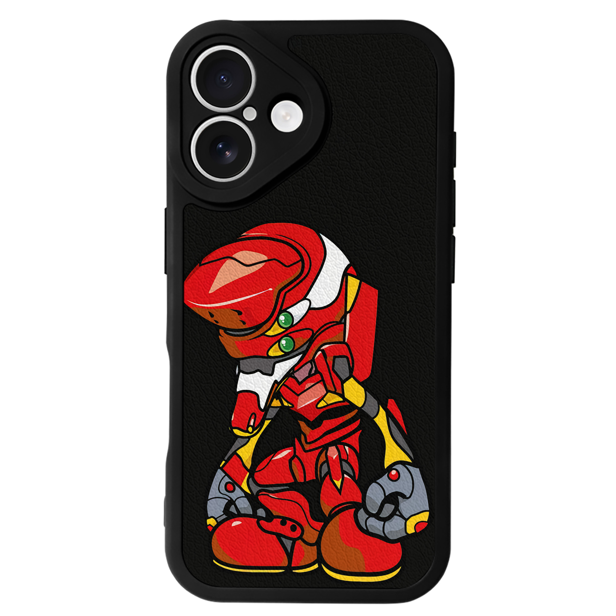 （画像用） EVA 新世紀エヴァンゲリオン 【iPhone 16シリーズ対応】シリコンスマホケース（レザー調） 材質：シリコン